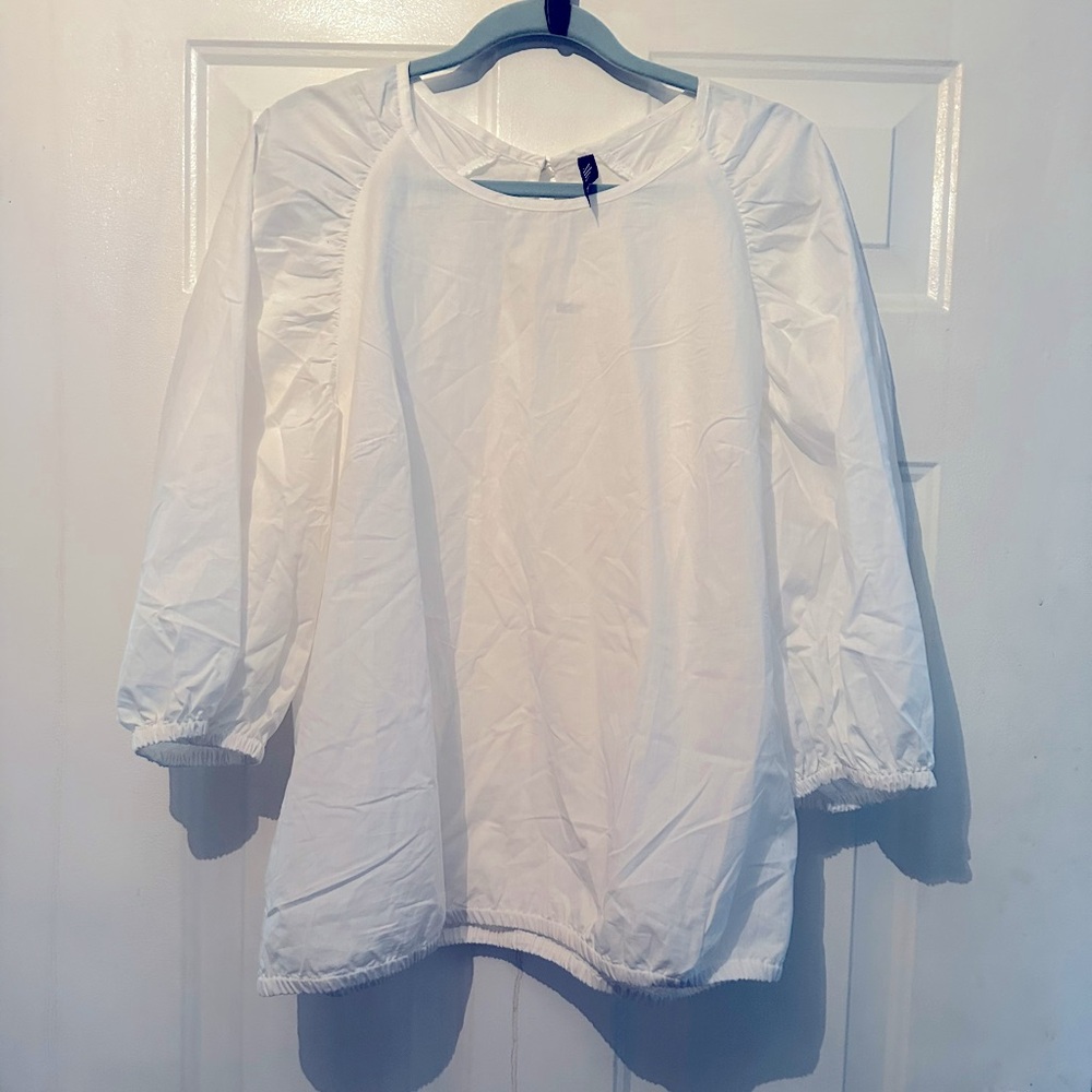 Top NWT Festive cotton blouse XL from Lindex Sweden